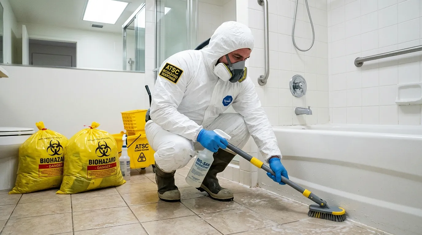 Decontamination equipment deployed for Blood Cleanup in Center Point